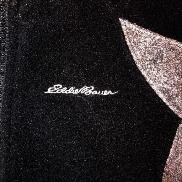 EDDIE BAUER 2T BLACK / GRAY FLEECE ZIPPER SWEATER - Picture 3 of 7